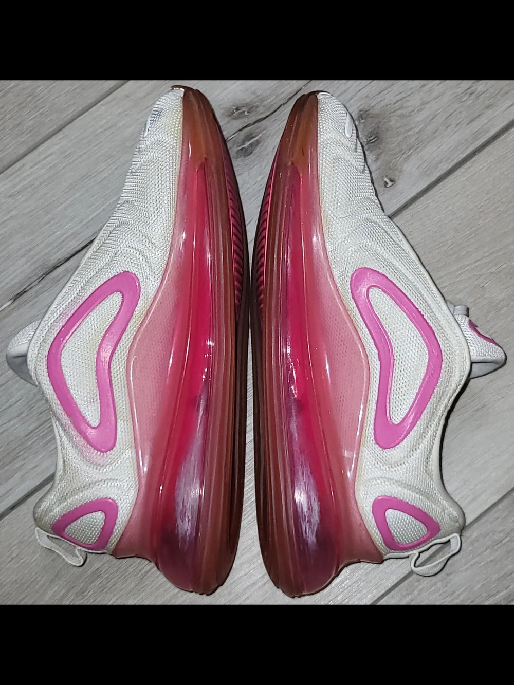✔️ Women's White & Pink Nike Air Max 720